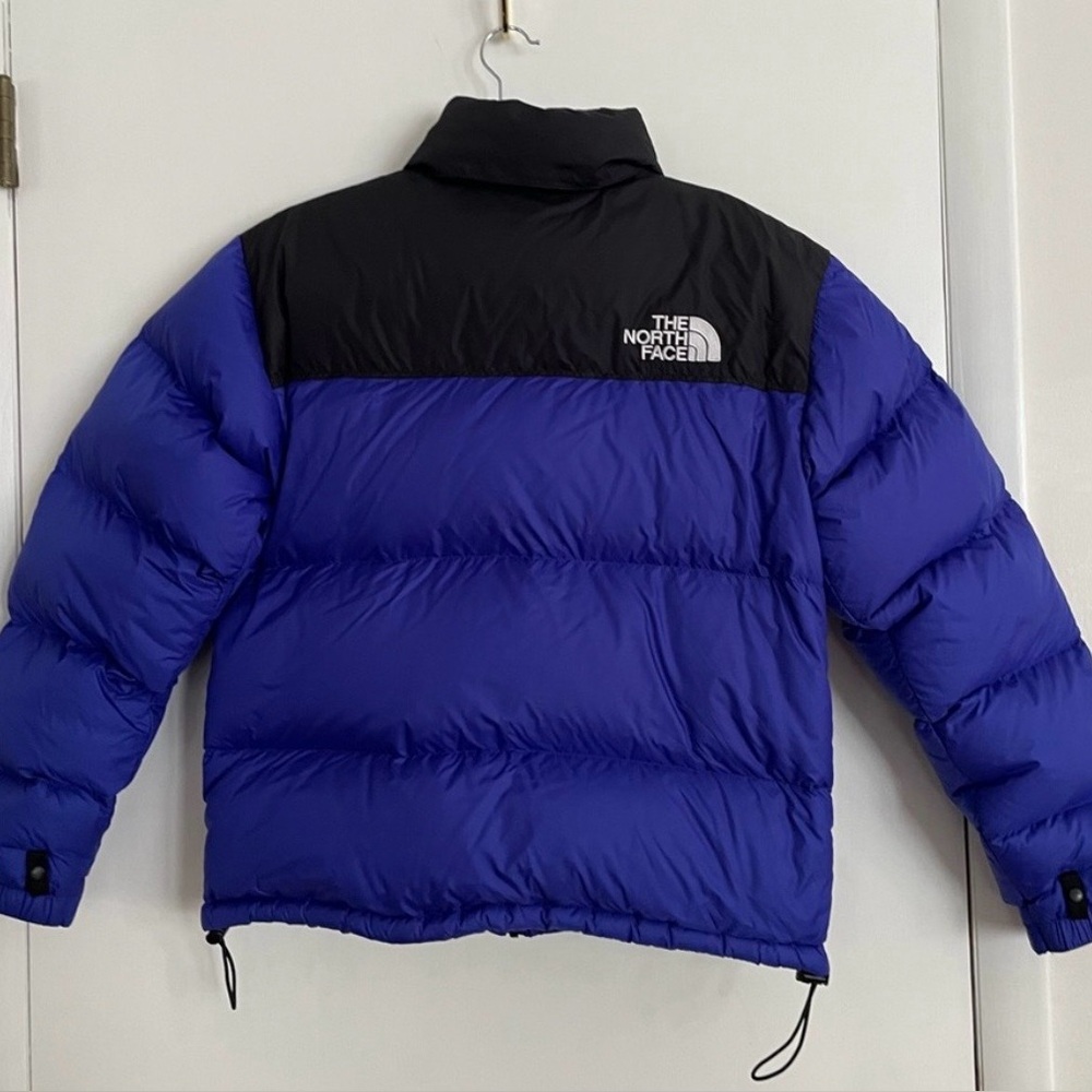 The North Face Royal Blue 💙🖤Black DownPuffer-Jacket💙🖤SizeSmall🖤💙